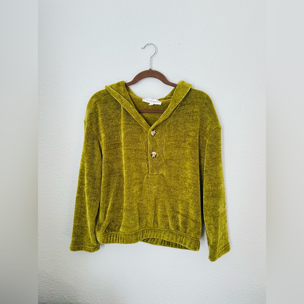 Chelsea & Theodore Button Sweater